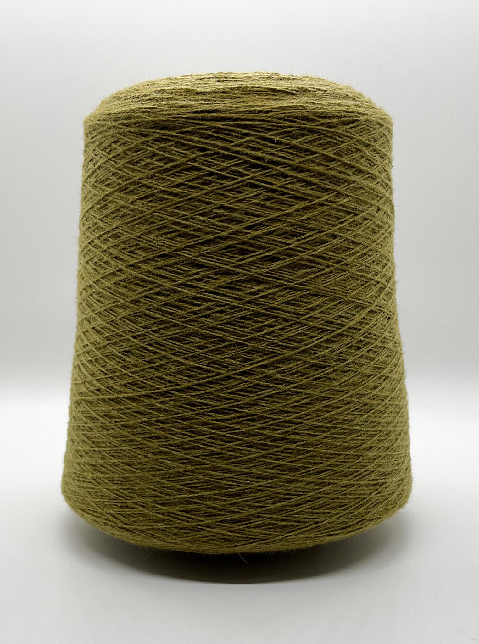 100% Cashmere Yarn, 100g Mongolian Pure Cashmere Hand Knitting Cone Yarn  Luxuriously Soft Yarn for Knitting Crocheting (Olive Green)